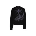 Palm Angels Galaxy Glittered Sweatshirt Black Multi