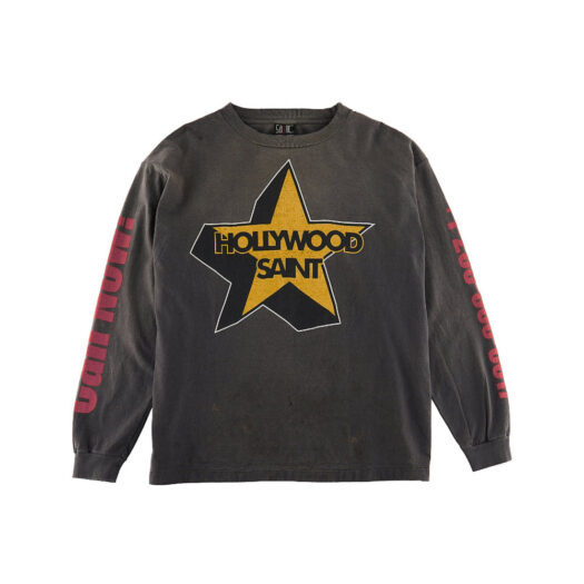 Saint Mxxxxxx Hollywood L/S T-Shirt Vintage Black