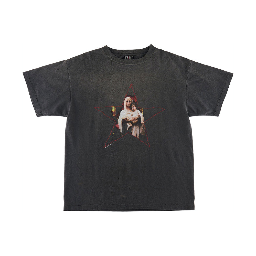 Saint Mxxxxxx STR Maria T-Shirt Vintage BlackSaint Mxxxxxx STR