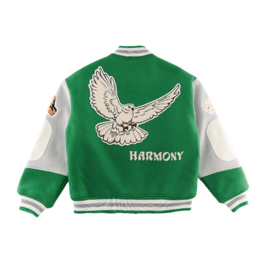 Saint Mxxxxxx x Shermer Academy Varsity Jacket Green