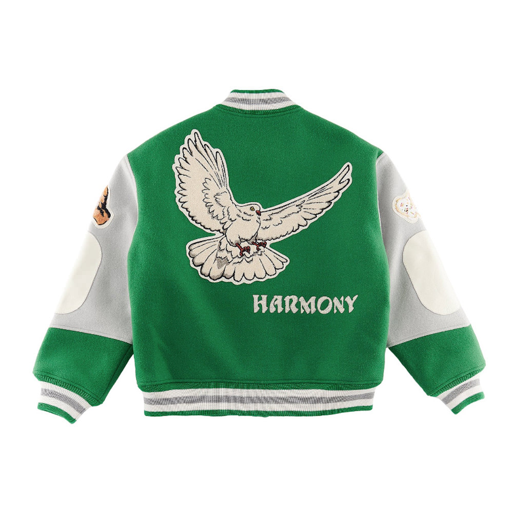 Saint Mxxxxxx x Shermer Academy Varsity Jacket GreenSaint Mxxxxxx x Shermer  Academy Varsity Jacket Green - OFour