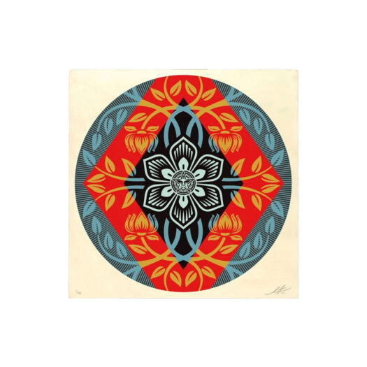 Shepard Fairey OBEY Diamond Flower Print (Signed, Edition of 550)