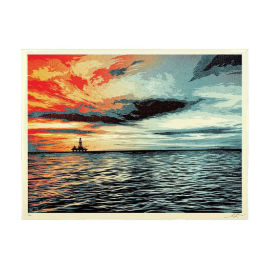 Shepard Fairey Sunset as the Fall Approaches Print (Signed, Edition of 550)