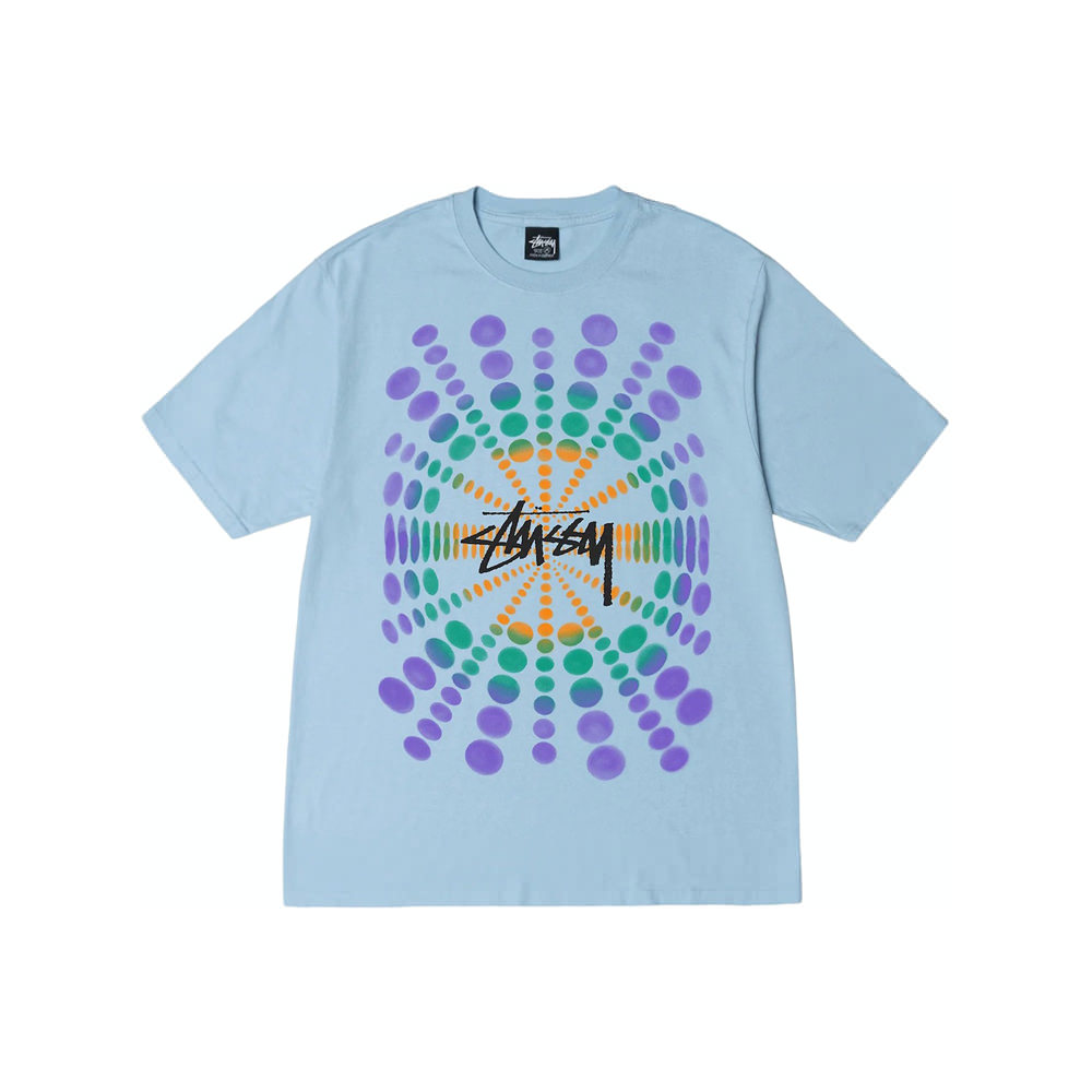 Stussy Atticus Pigment Dyed Tee Sky Blue