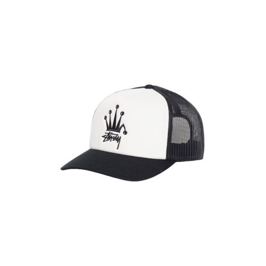 Stussy Crown Stock Trucker Cap Black