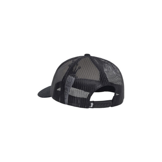 Stussy Crown Stock Trucker Cap Black