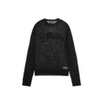 Stussy Loose Knit Logo Sweater Black