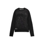 Stussy Loose Knit Logo Sweater Black