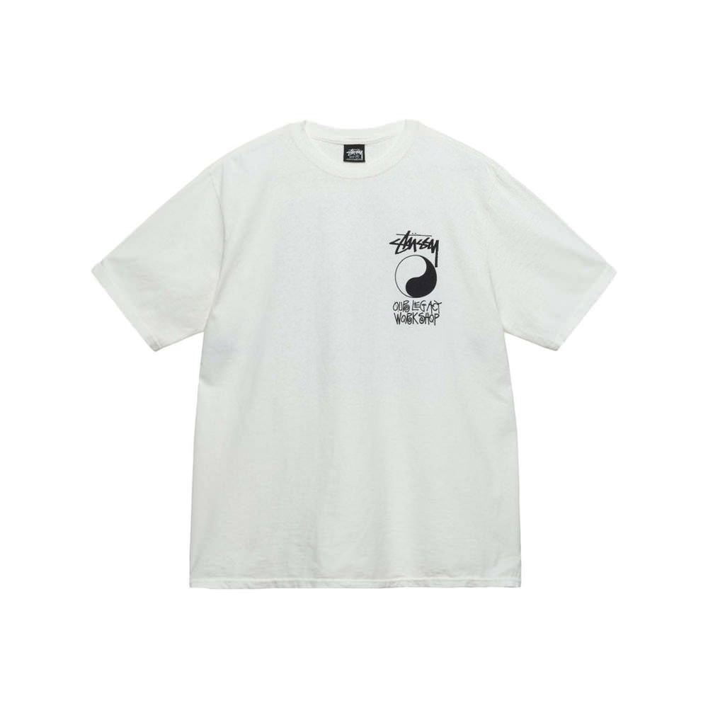 Stussy Our Legacy Frame Pigment Dyed Tee NaturalStussy Our Legacy Frame  Pigment Dyed Tee Natural - OFour