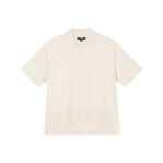 Stussy Perforated Swirl Knit Shirt Natural