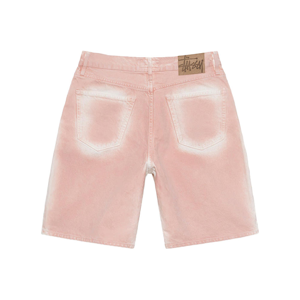 Stussy Spray Dye Big Ol' Shorts Faded Pink