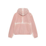 Stussy Spray Dye Hooded Work Jacket Faded PinkStussy Spray
