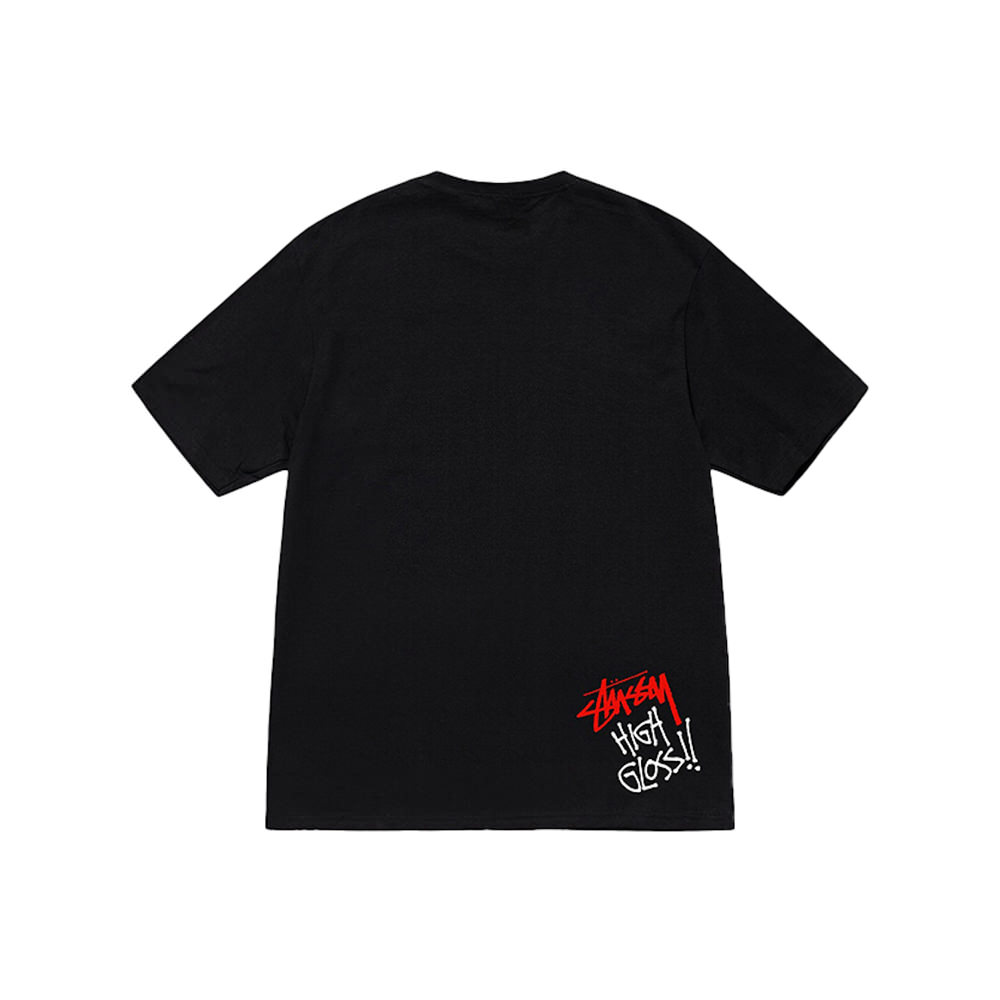 Stussy Spraycan Tee BlackStussy Spraycan Tee Black - OFour