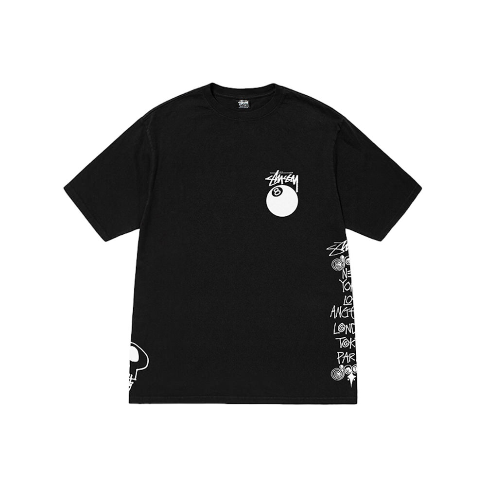 Stussy Test Strike Pigment Dyed Tee BlackStussy Test Strike Pigment ...