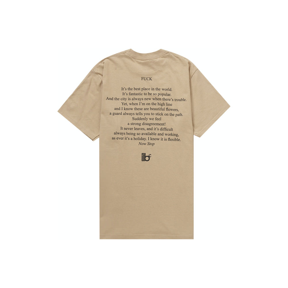 Supreme Bernadette Corporation Fuck Tee Khaki