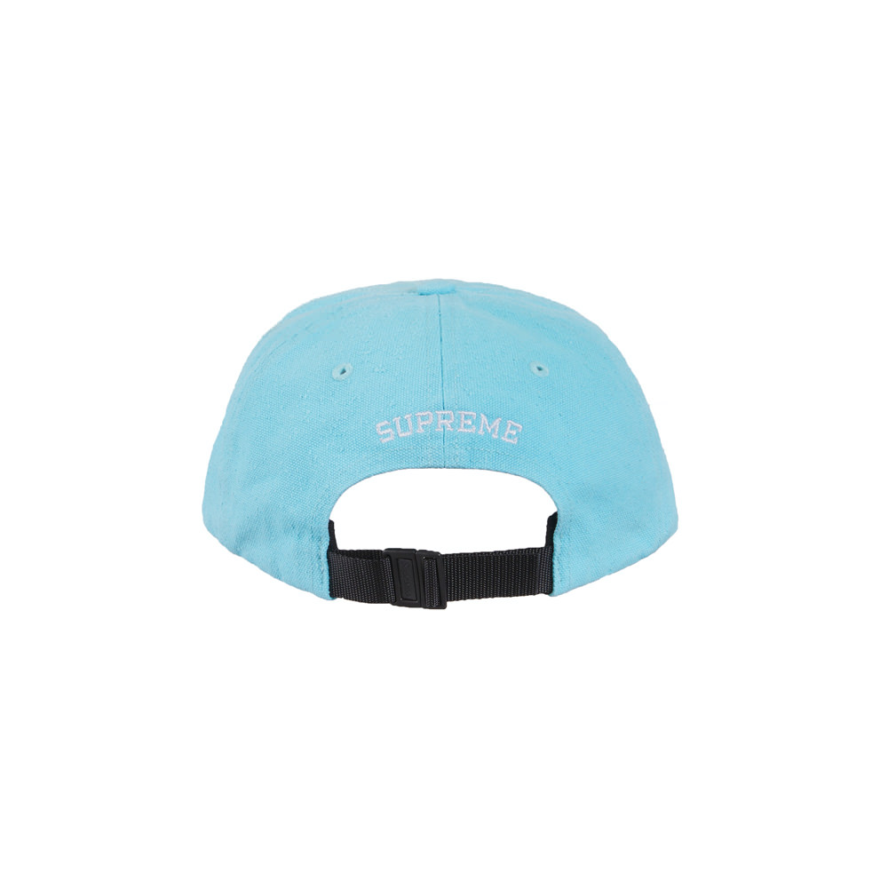 Supreme Classic Logo Air Mesh 6-Panel Light Blue