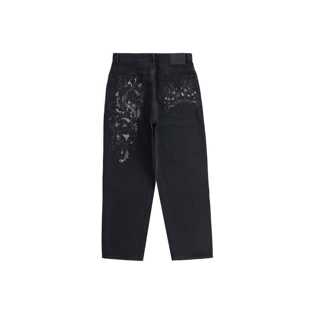 Supreme Coogi Baggy Jean BlackSupreme Coogi Baggy Jean Black - OFour