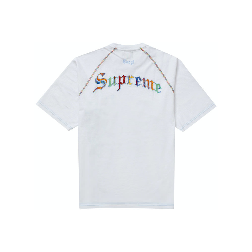 Supreme Coogi Raglan S/S Top White