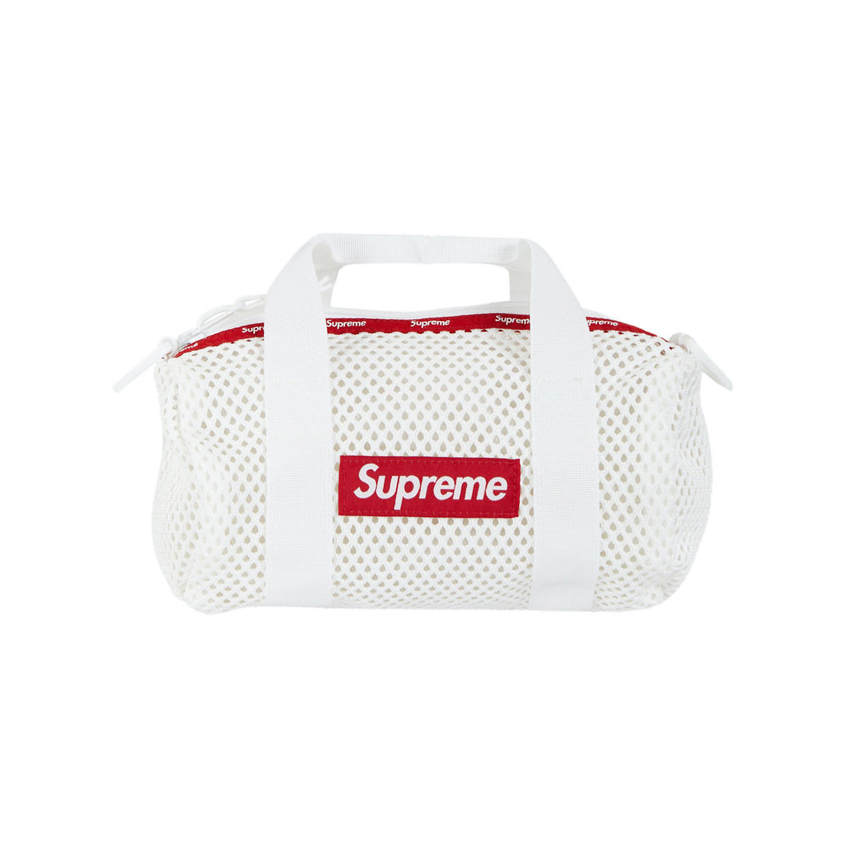Supreme mini duffle bag white-