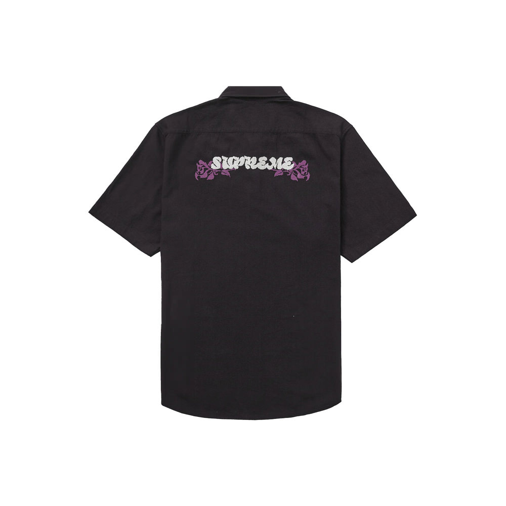 Supreme Needlepoint S/S Shirt BlackSupreme Needlepoint S/S Shirt