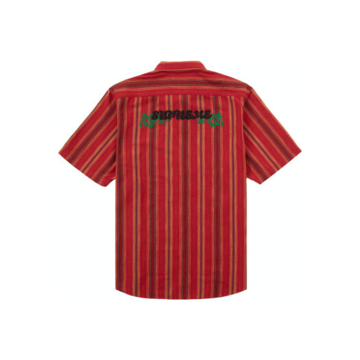 Supreme Needlepoint S/S Shirt Gold Stripe