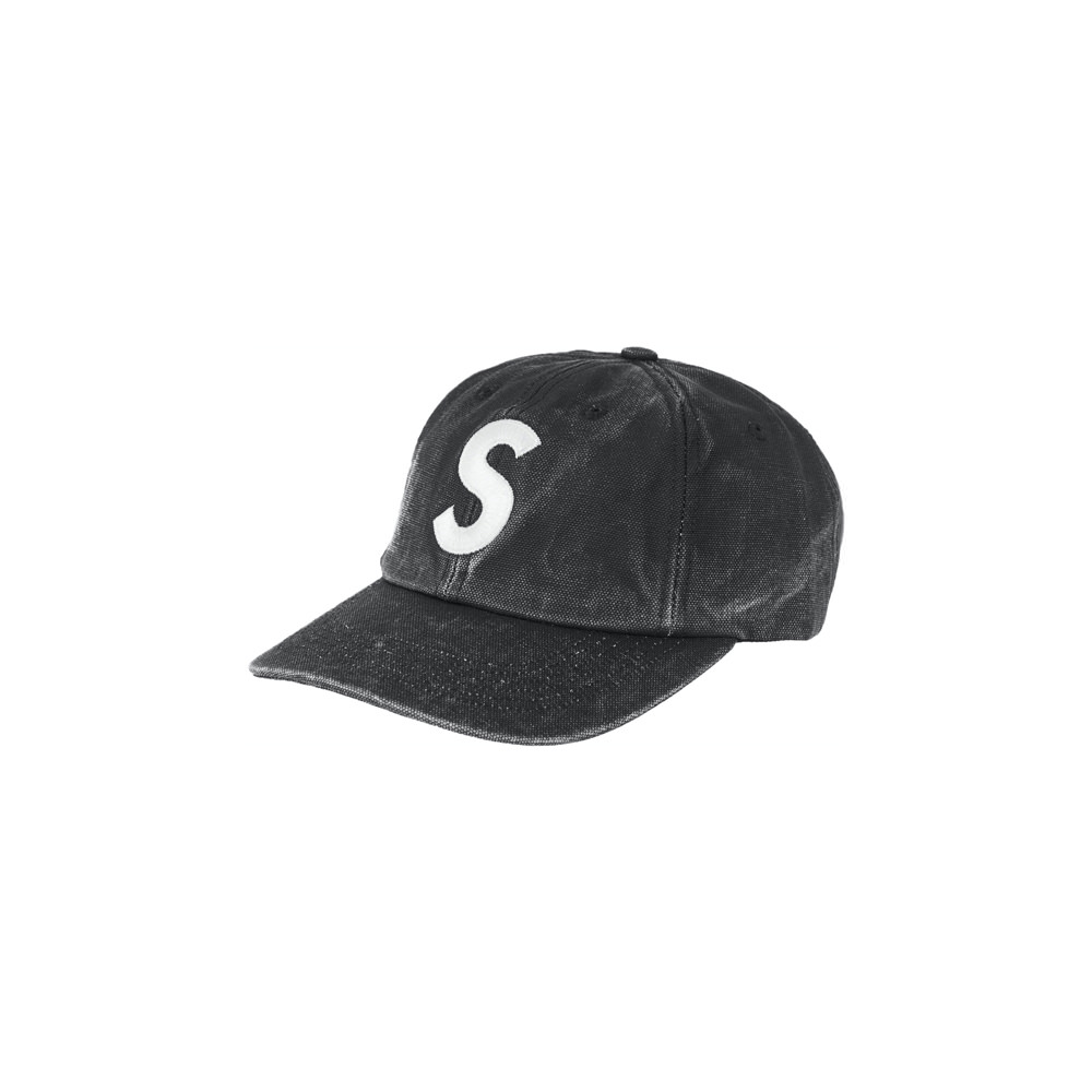 Supreme Pigment Canvas S Logo 6-Panel Black