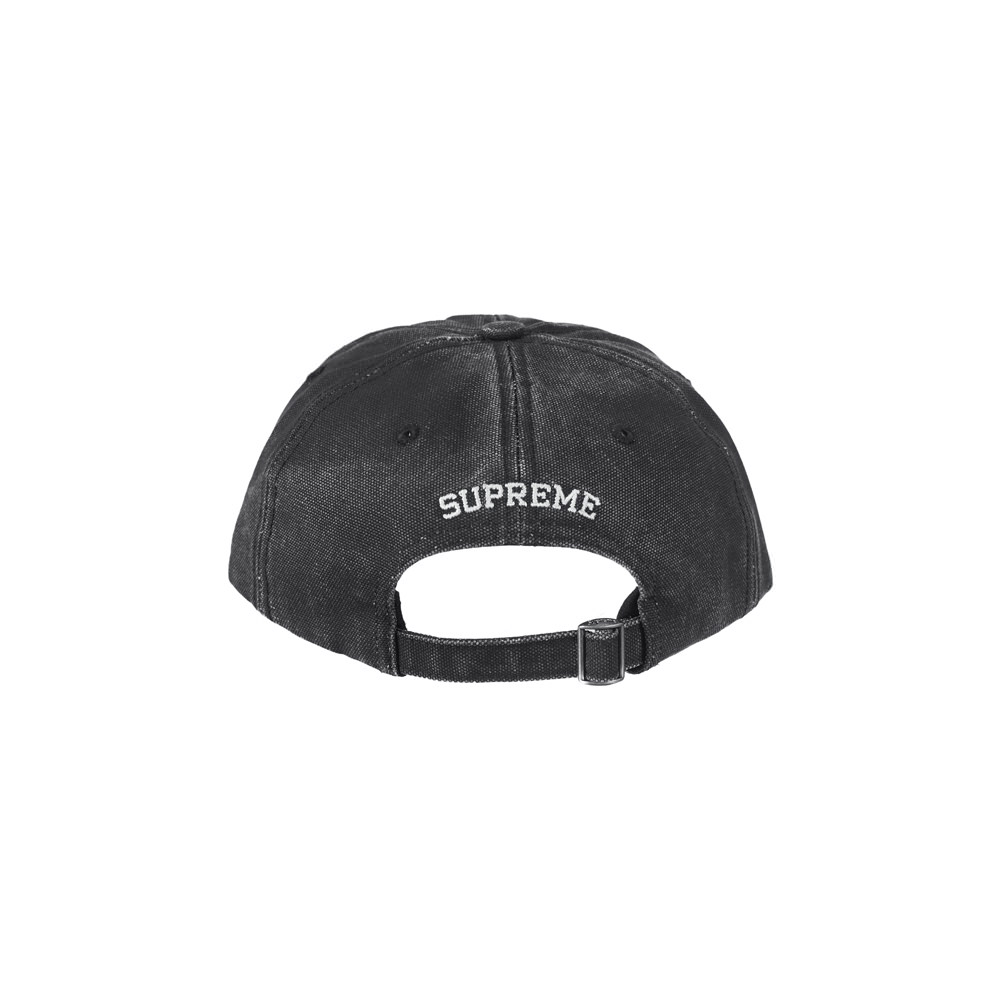 Supreme Pigment Canvas S Logo 6-Panel Black