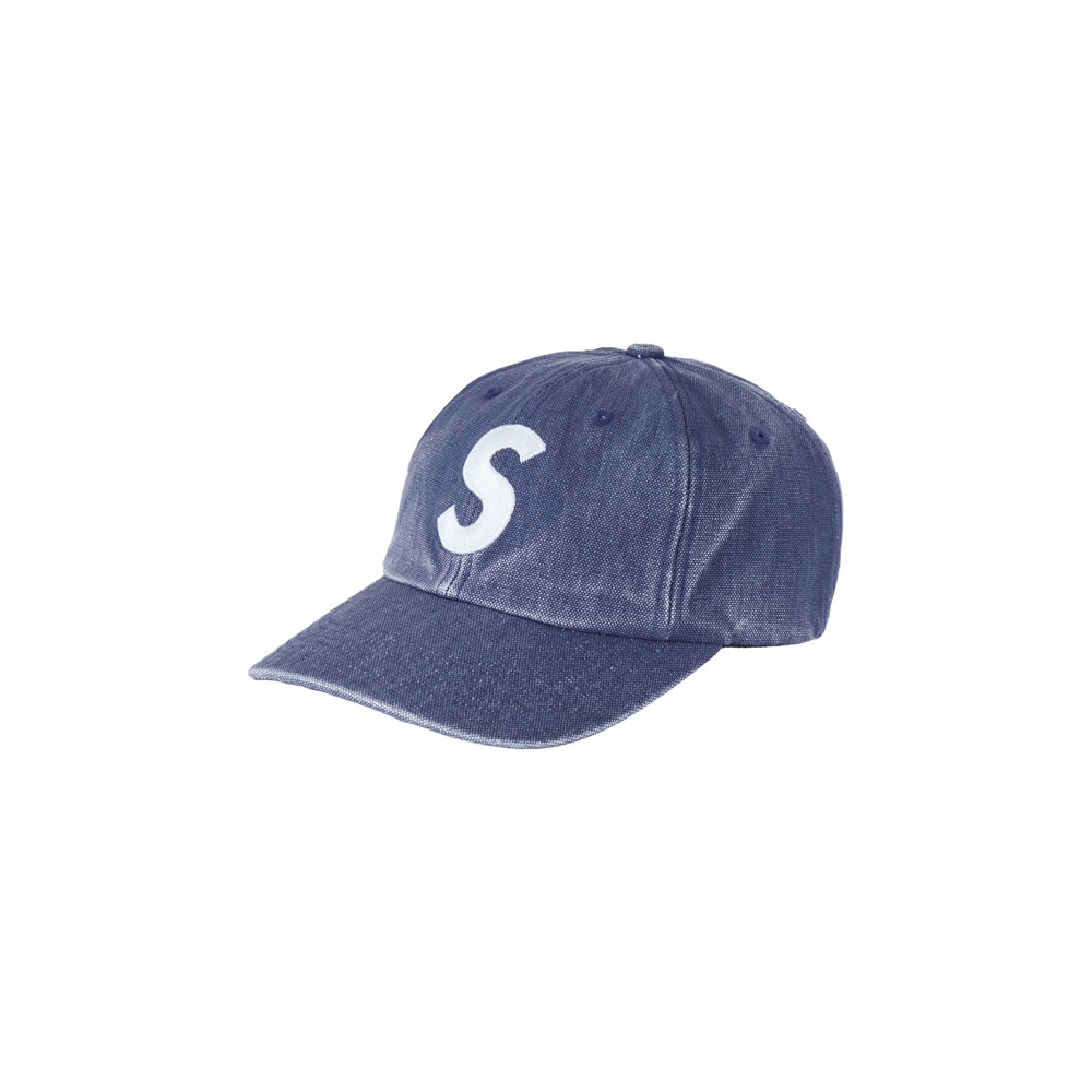 Supreme Pigment Canvas S Logo 6-Panel Navy