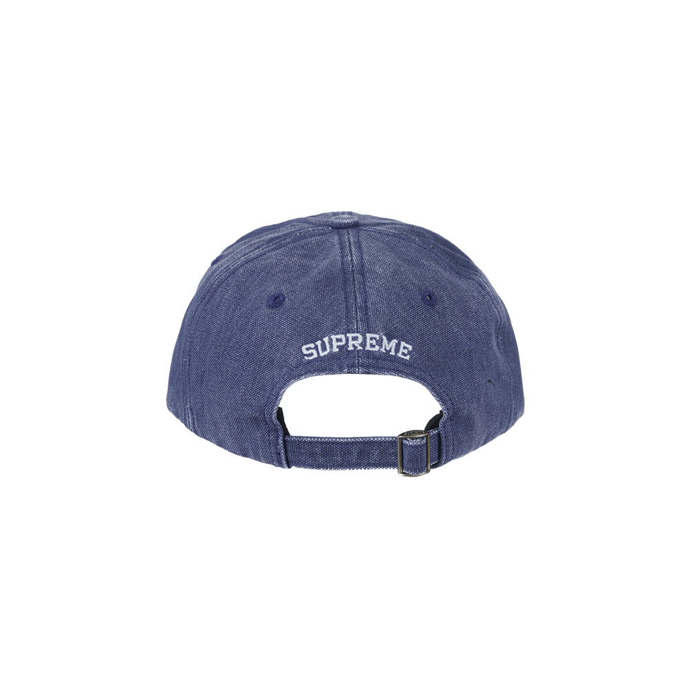 Supreme Pigment Canvas S Logo 6-Panel Navy