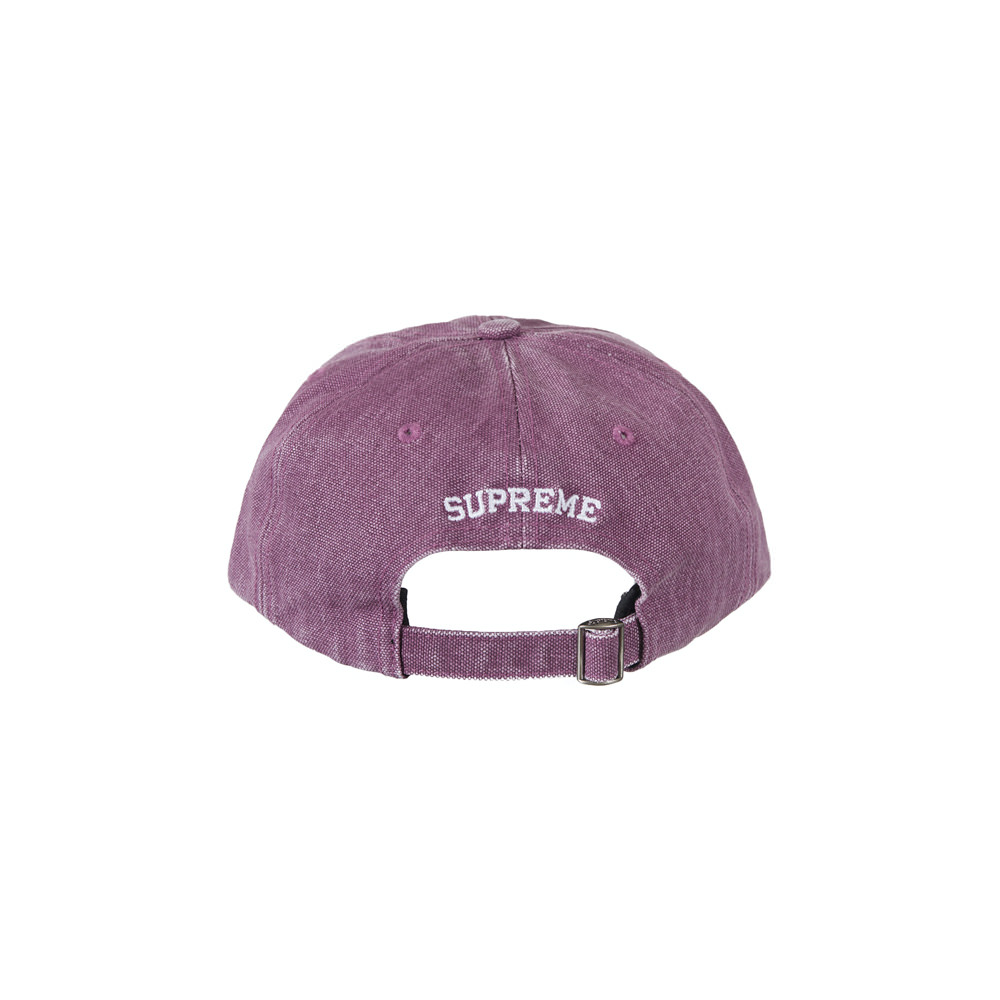 Supreme Pigment Canvas S Logo 6-Panel Plum