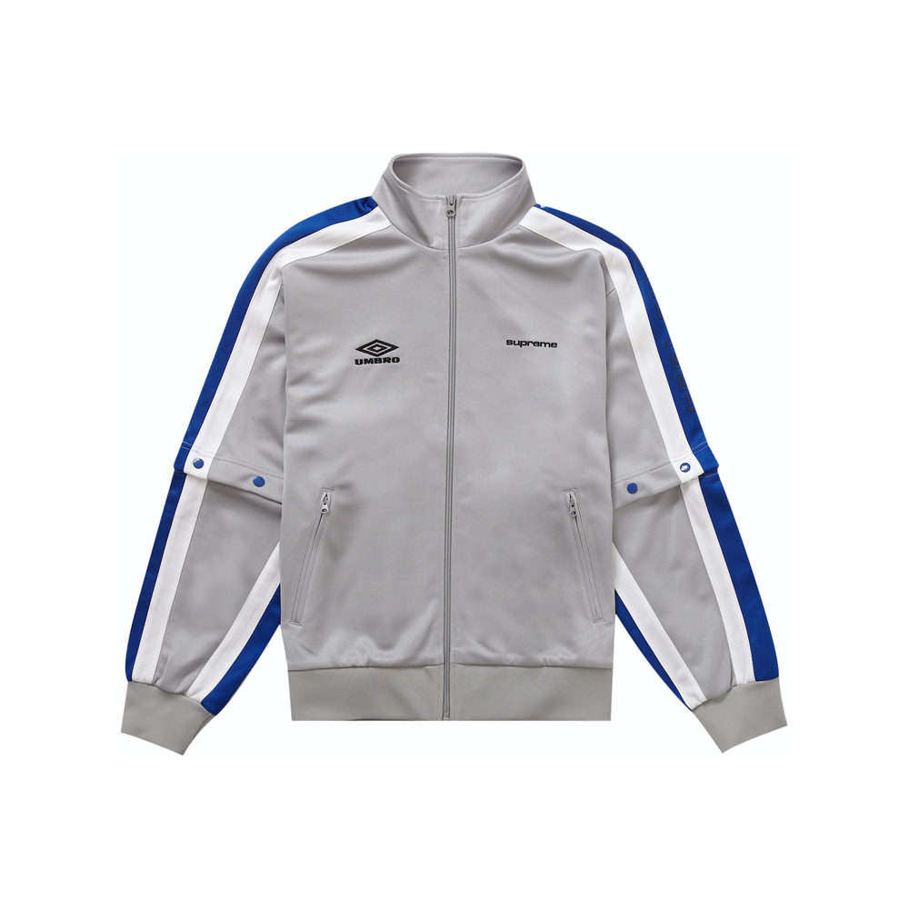 Supreme Umbro Snap Sleeve Jacket Light GreySupreme Umbro Snap