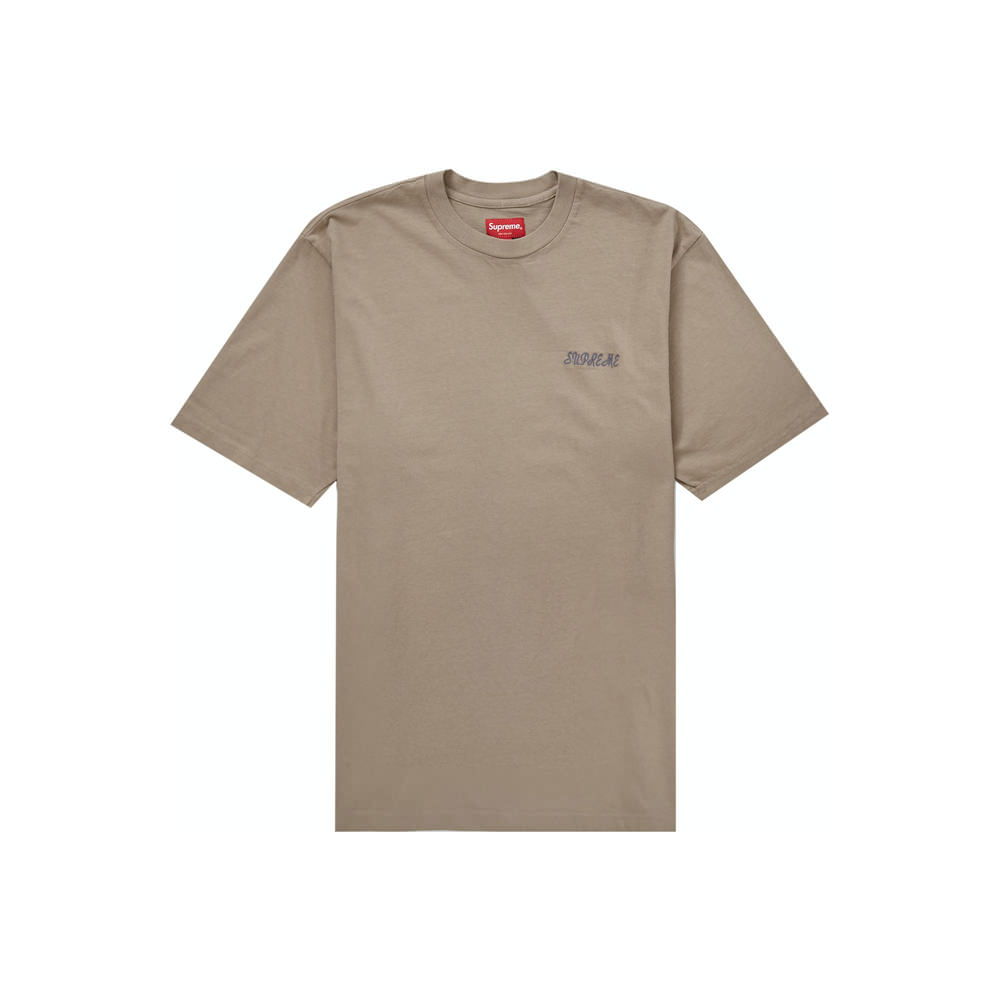Supreme Washed Script S/S Top Tan