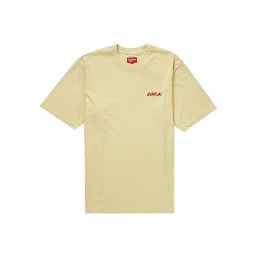 Supreme Washed Script S/S Top Yellow