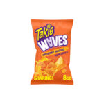 Takis Intense Nacho Waves 8 oz Bag, Nacho Cheese Flavored Cheesy Wavy Potato Chips