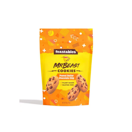 Feastables Mr Beast Peanut Butter Chocolate Chip Cookies, 6 oz