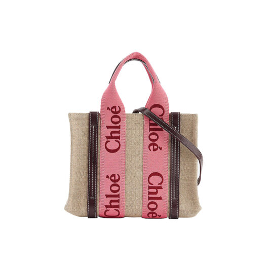 Woody small linen tote bag