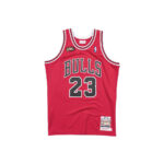 Mitchell & Ness Michael Jordan Chicago Bulls Finals 1997-98 Road Authentic NBA Jersey Red/Black/White