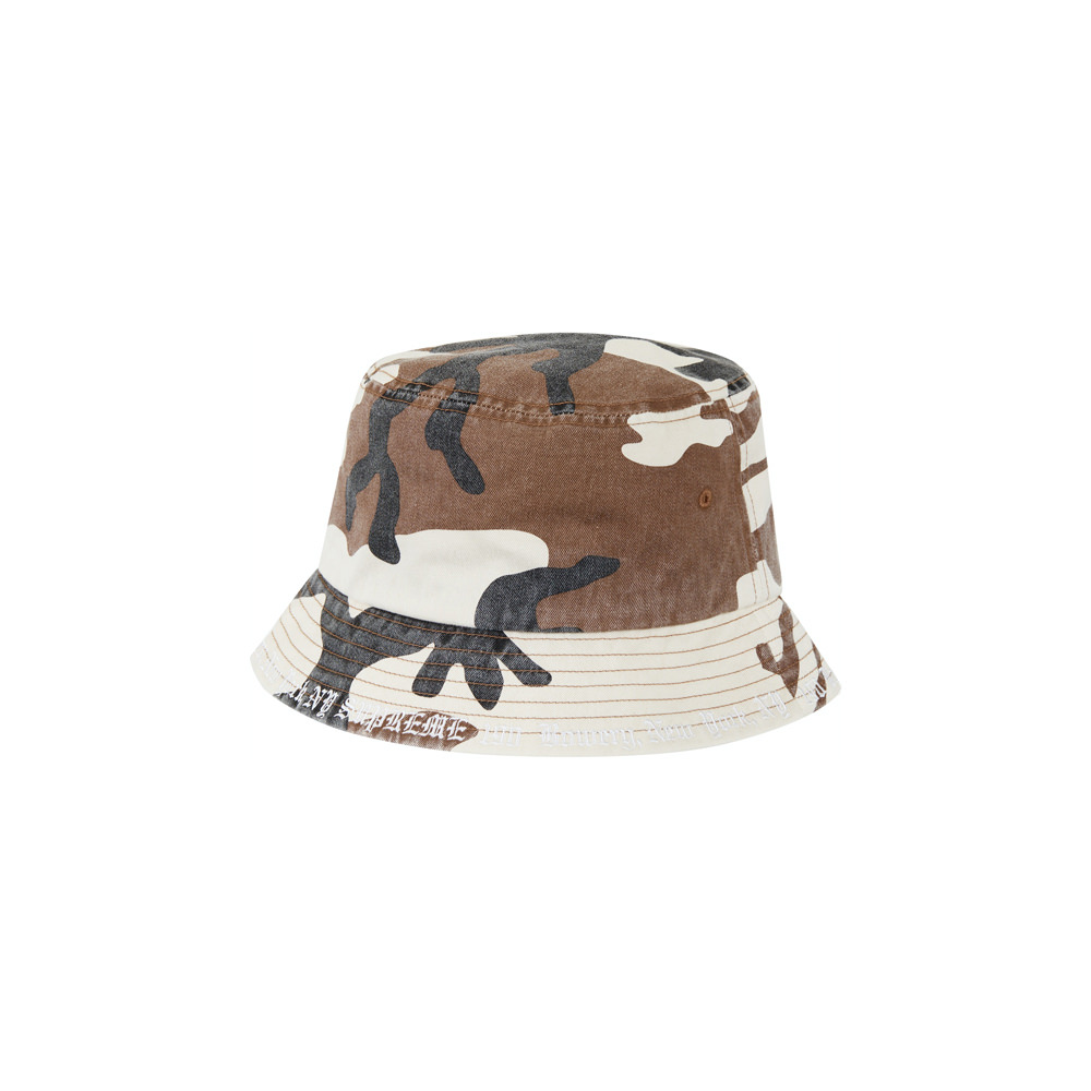 Supreme Embroidered Brim Crusher Brown Camo