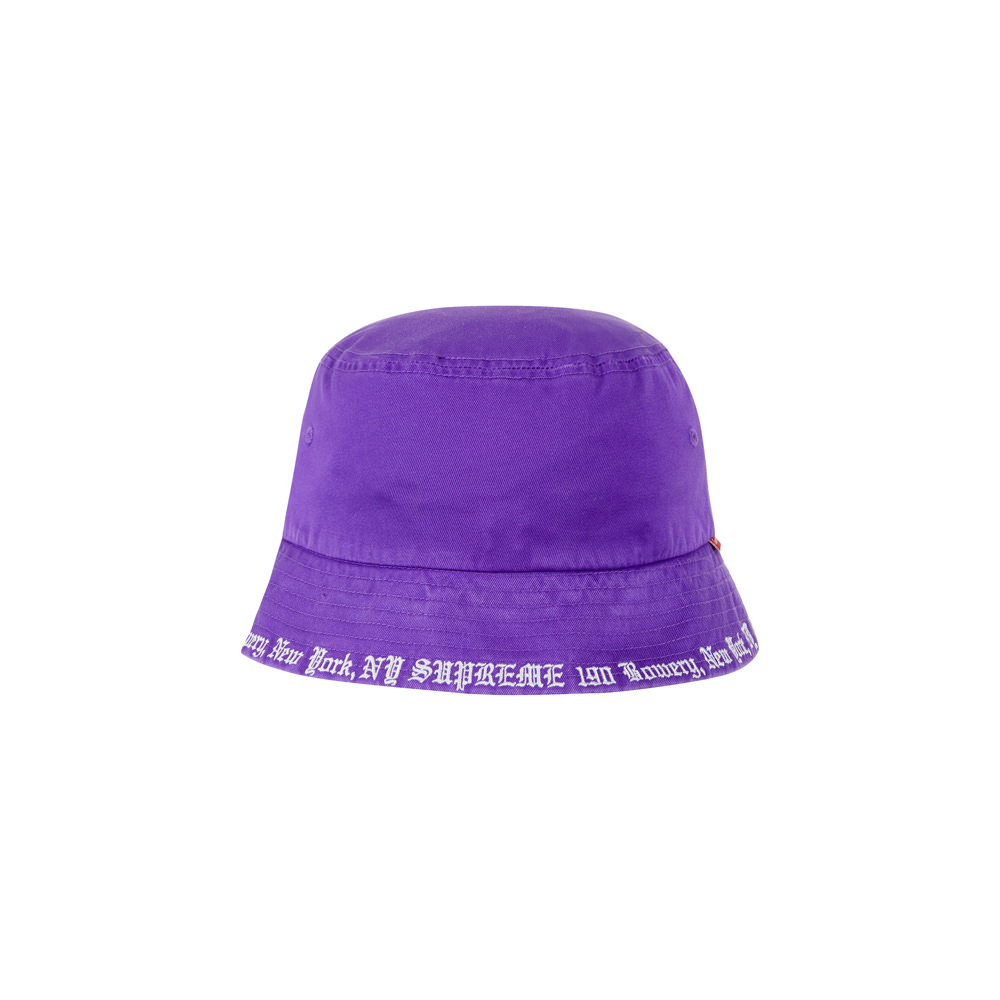 Supreme Embroidered Brim Crusher Purple