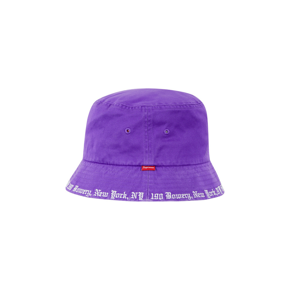 Supreme Embroidered Brim Crusher Purple