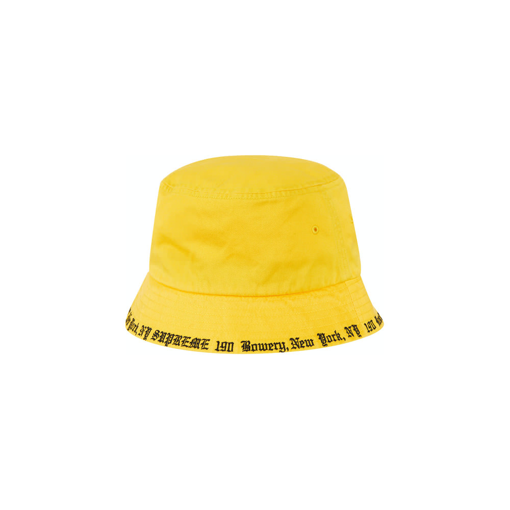 Supreme Embroidered Brim Crusher Yellow