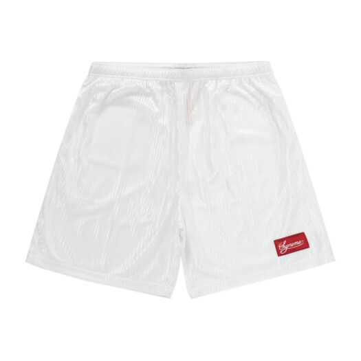 Supreme Gradient Mesh Stripe Short White