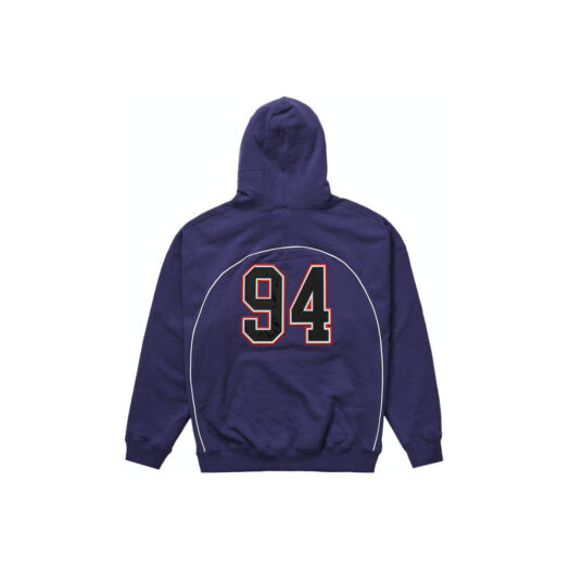 Supreme Piping Arc Hooded Sweatshirt Washed Navy