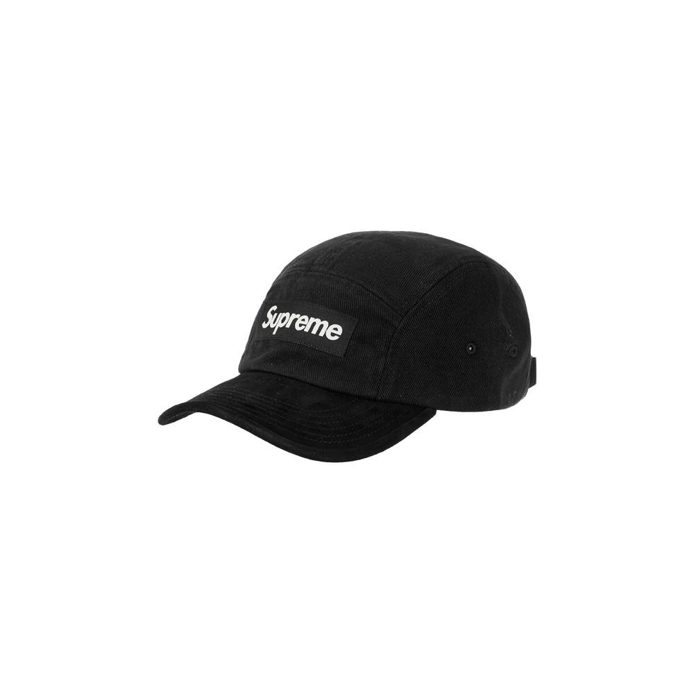 Black Supreme Camp Cap On Head