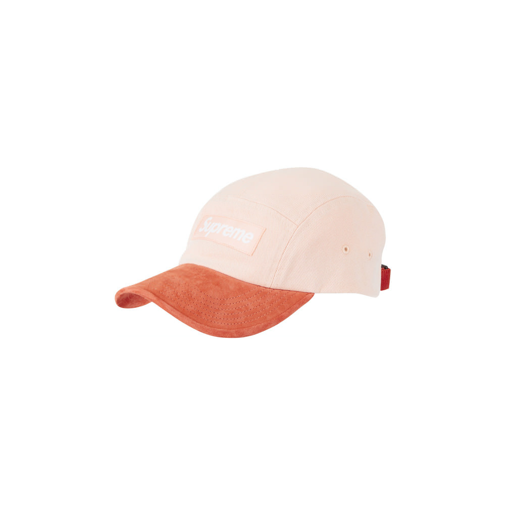 Supreme Suede Visor Camp Cap Peach