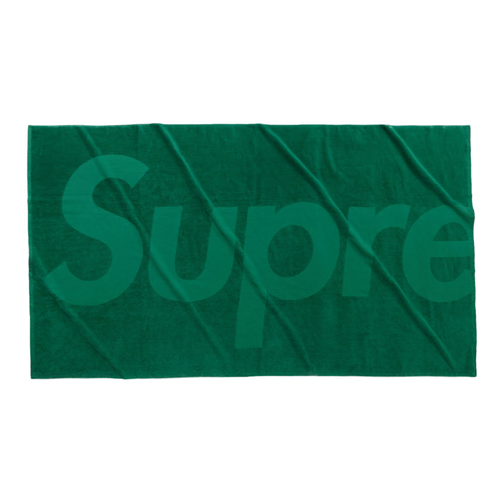 Supreme Tonal Logo Towel Green-