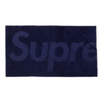 Supreme Tonal Logo Towel Navy