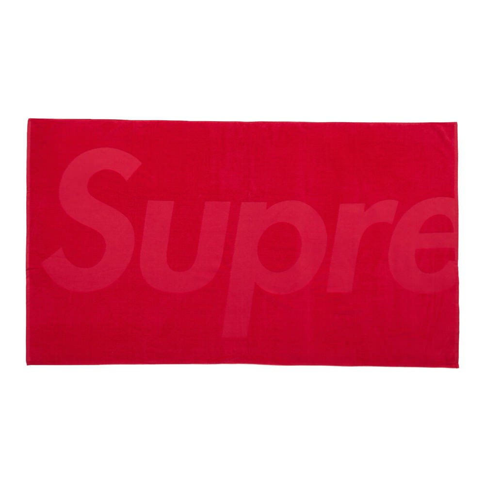 Supreme Tonal Logo Towel Red