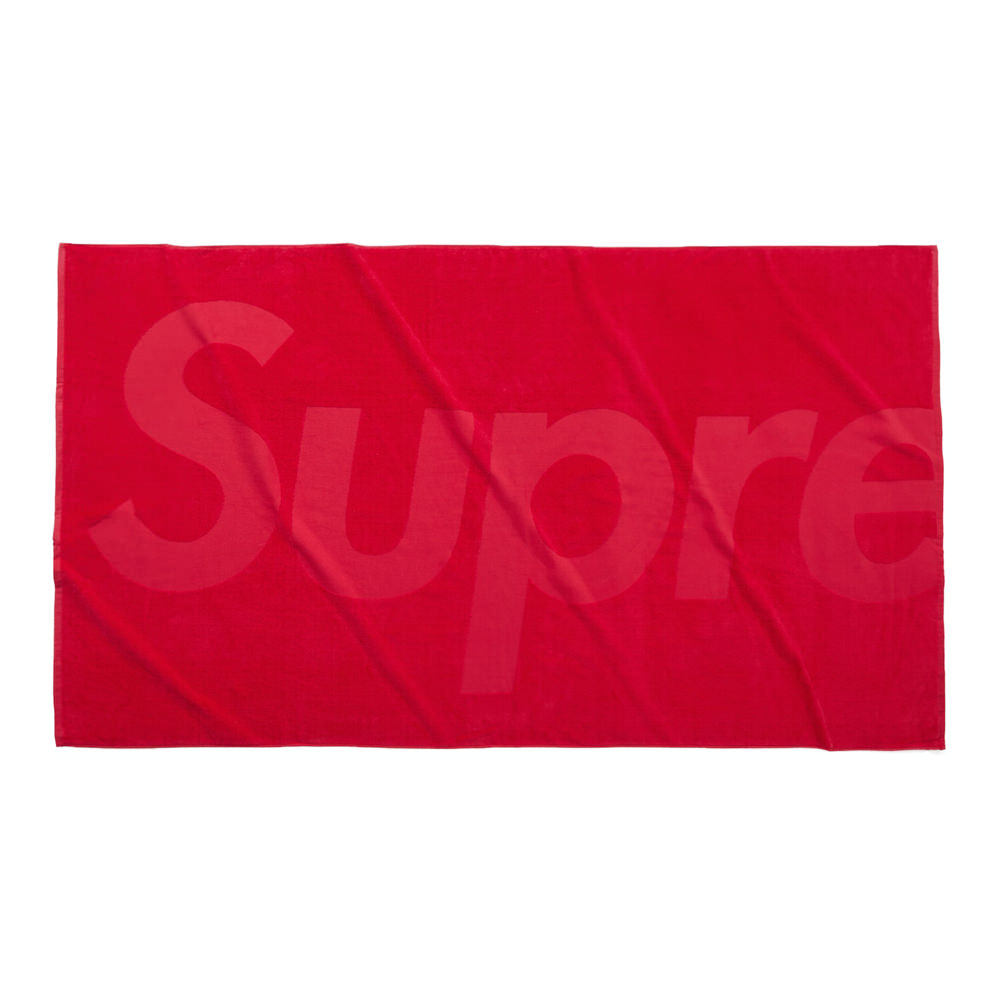 Supreme Tonal Logo Towel Red