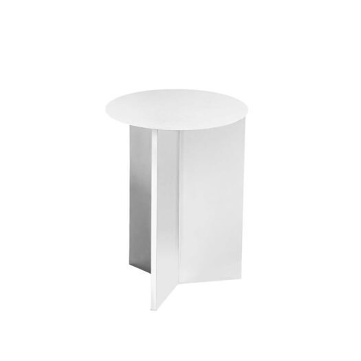 Slit powder-coated side table 47cm x 35cm